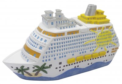 Spardose "Kreuzfahrtschiff", 20x11x7cm