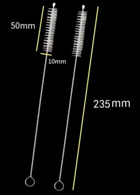 Reinigungsbürste f. Trinkhalme, D:1cm, L:24cm