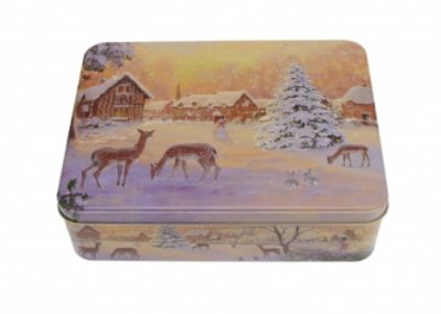 Gebäckdose "Winter Nostalgia", 26x20x7cm