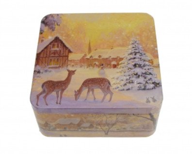 Gebäckdose "Winter Nostalgia", 19x19x8cm