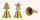Wurm, Tischglocke, Messing, sortiert