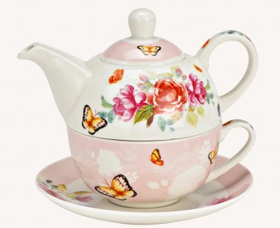 Wurm, Tea-for-One "Rosen / Schmetterling"