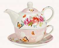 Wurm, Tea-for-One "Rosen / Schmetterling"
