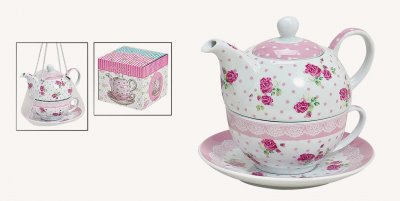 Wurm, Tea-for-One "Rosen rosa"