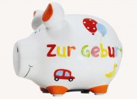 KCG, Sparschwein "Zur Geburt", 12.5x9x9cm
