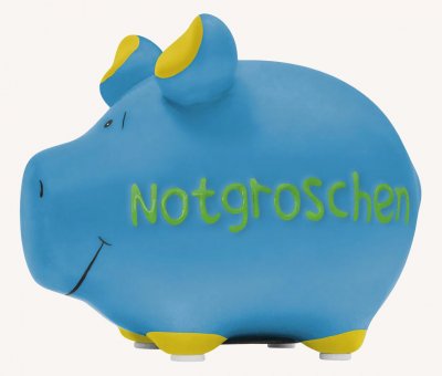 KCG, Sparschwein "Notgroschen", 12x9x9cm