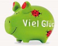 KCG, Sparschwein "Viel Glück", 12x9x9cm