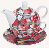 Wurm, Tea-for-One "Herzdekoration"