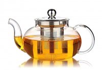 Teekanne, bauchig, Glas, 1200ml