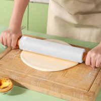 Teigroller, Silikon, blau, 43x5.5cm