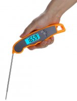 Digitalthermometer, orange/grau, -50° bis 300°C