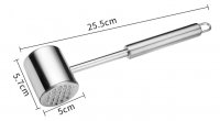 Fleischklopfer, Edelstahl, 26cm
