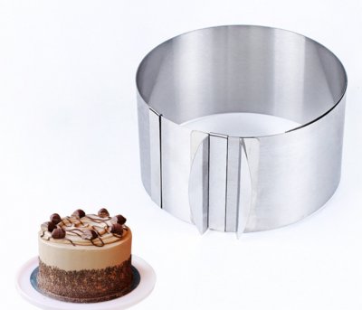 Tortenring, verstellbar, D:16-30cm, H:10cm