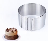 Tortenring, verstellbar, D:16-30cm, H:10cm