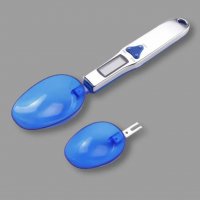 Löffelwaage, bis 500g, blau