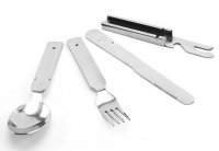 4-tlg. Campingbesteck, Edelstahl