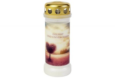 Bolsius, Motivgrabkerze "Rosa Baum", Nr.6