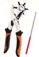 Revolverlochzange m. Kunststoffgriffen