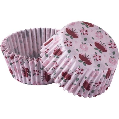 Fackelmann, 50 Stk. Muffinförmchen "Flower Power"