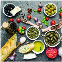 20 Stk. Servietten "mediteranes Essen...