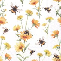 20 Stk. Servietten "Bienen und Blüten",...