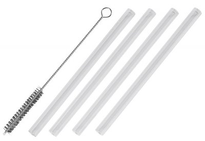 Leonardo, 5-tlg. Trinkhalmset, Glas