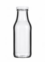 Fruchtsaftflasche m. Deckel, 350 ml