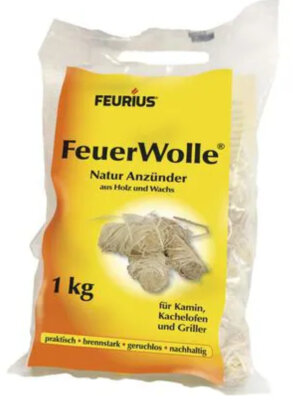 Feurius, 1 kg Feuerwolle