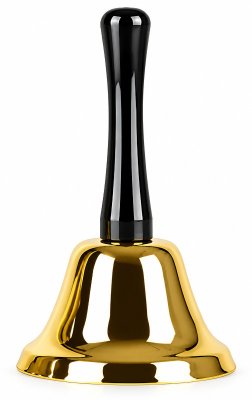 Tischglocke, Metall/KU, 13cm