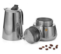 Espressokocher, Edelstahl, 100ml