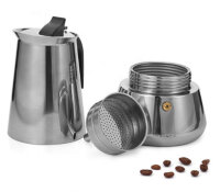 Espressokocher, Edelstahl, 200ml
