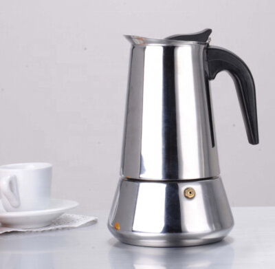 Espressokocher, Edelstahl, 450ml