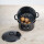 Kartoffelkocher m. Deckel, schwarz, D:18cm