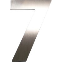 Design A, Ziffer "7", Edelstahl, H:120mm