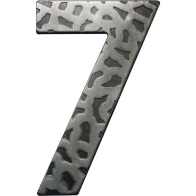 Design B, Ziffer "7", Schmiedeisen, H:120mm
