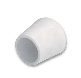 Fußkappe, Kunststoff, außen, weiß, D:30mm