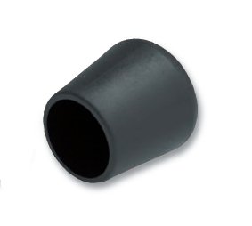 Fußkappe, Kunststoff, außen, schwarz, D:50mm