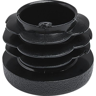 Fußkappe, Kunststoff, innen, schwarz, D:22mm