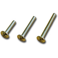 Griffschraube, Kombi-Schlitz, vernickelt, M4x15mm