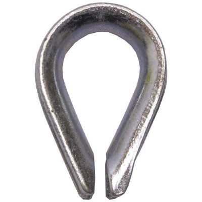 Drahtseilkausche, verzinkt, D:3.5mm