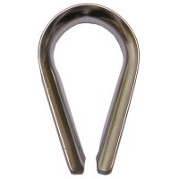 Drahtseilkausche, Edelstahl, D:4mm