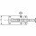 Grendelriegel, verzinkt, Platte:70x37mm, GL:100mm