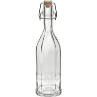 Glasflasche, Bügelverschluss, 10-Kant, 0.5 Liter