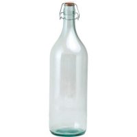 Glasflasche, Bügelverschluss, glatt, 2 Liter