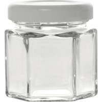 Einmachglas mini, 6-kant, 47ml