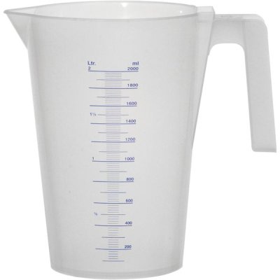 Messbecher, PP natur, 2 Liter