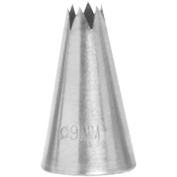 De Buyer Sterntülle Ohne Falz – Edelstahl, Größe L F8 (ca. 1,8 Cm), Für Spritzbeutel, Backen & Dekorieren